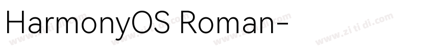 HarmonyOS Roman字体转换